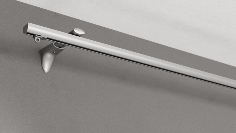 Wandschiene Modell 410 in Alu ohne Vorhang
