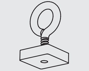 Aufhänger mit Ringschraube
