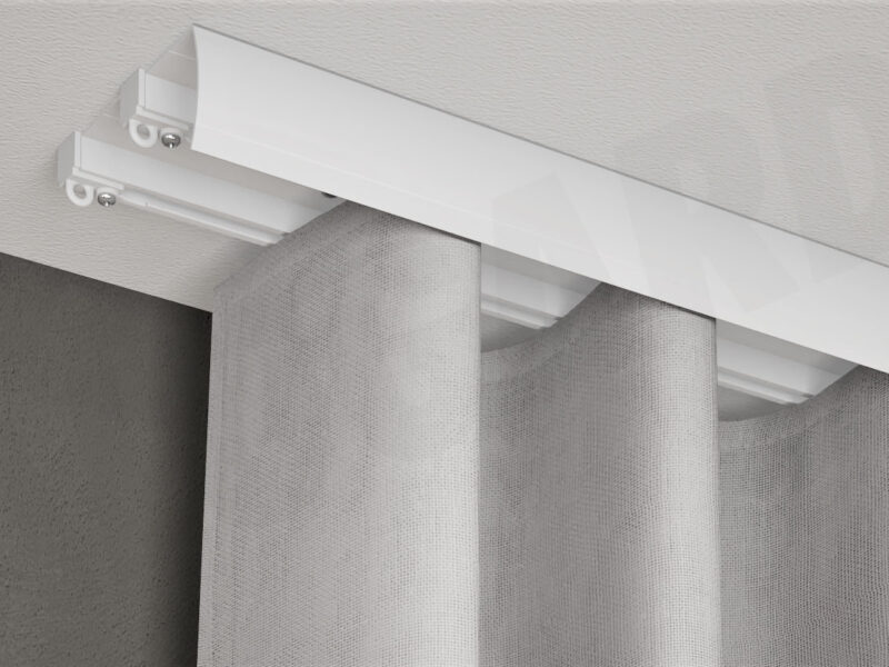 Gardinenschiene Modell 465 mit Vorhang