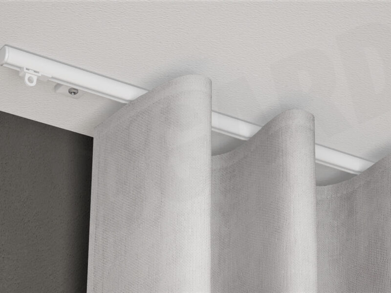 Gardinenschiene Modell 545 mit Vorhang