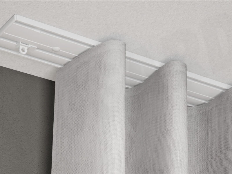 Gardinenschiene Modell 878 mit Vorhang