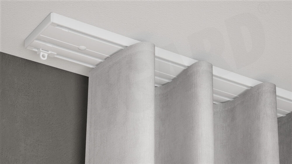 Gardinenschiene Modell 881 mit Vorhang