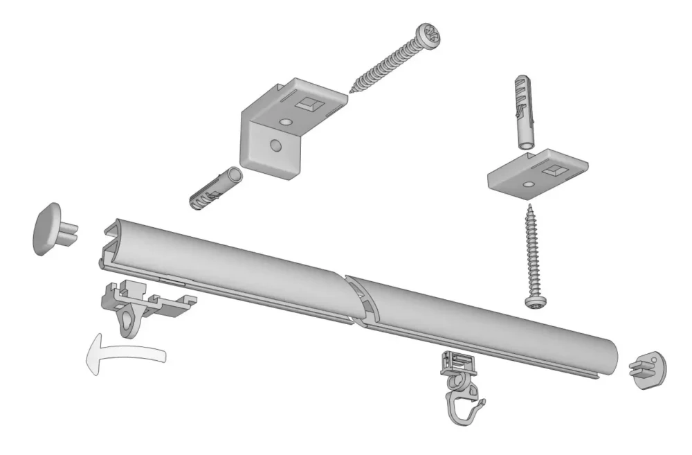 Wandschiene Schleuderschiene 545 – Bild 3