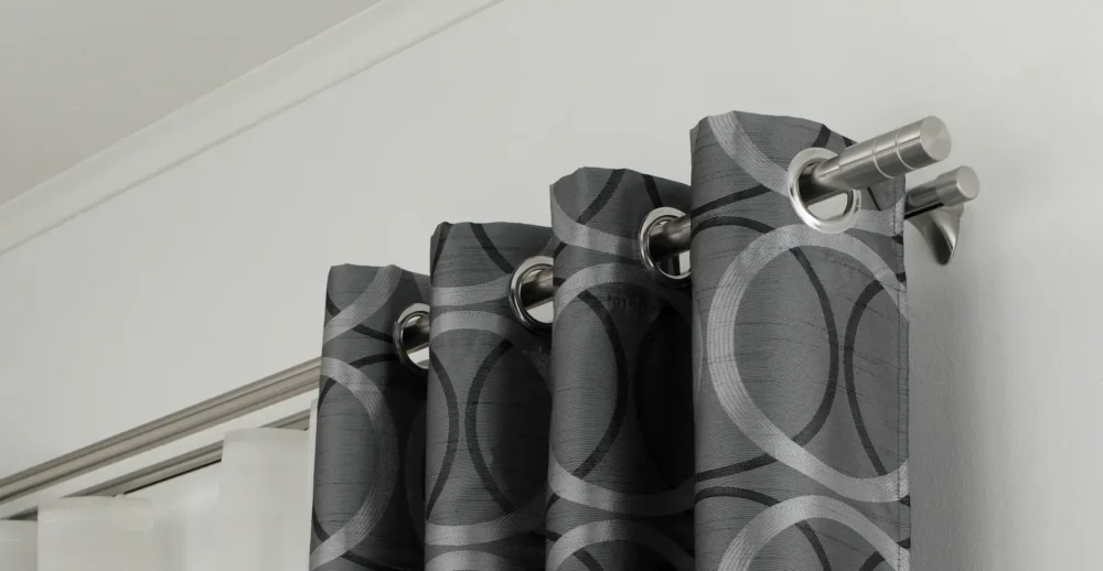 Gardinenstange 2-läufig Deckenmontage – Bild 2