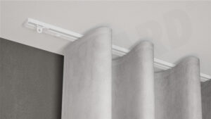 Deckenschiene 876 weiß mit Vorhang