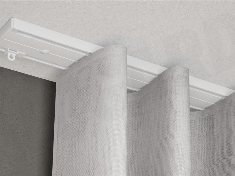 Gardinenschiene Modell 883 mit Vorhang