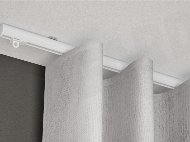 Gardinenschiene Modell 440 mit Vorhang