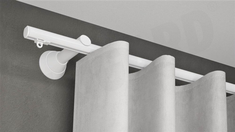 1 läufige Gardinenschiene Rundrohr Modell 440 – Bild 2